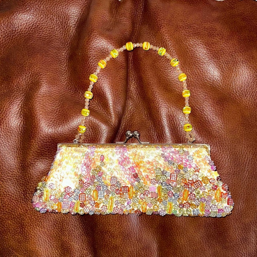 Mini beaded purse